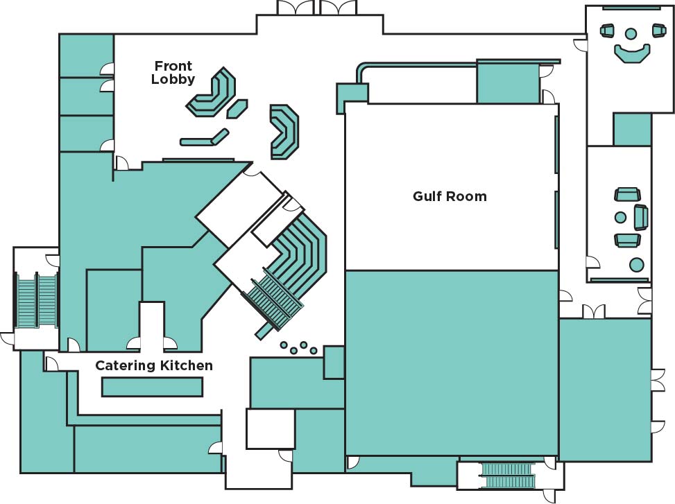 Map of the Gulf Room
