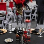 Table decoration during an event